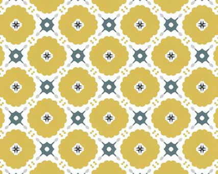 パターン画像　レトロ花柄