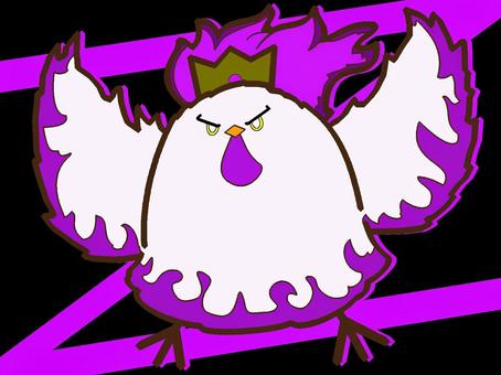 召喚されし悪魔フェネクス『紫』 フェネクス,悪魔,ソロモン,72柱,階級,侯爵,モチーフ,カラー,怪物,魔物のイラスト素材