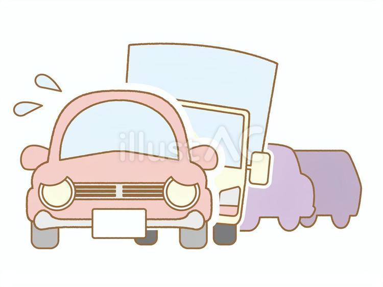 渋滞する車たち 渋滞,車,自動車のイラスト素材
