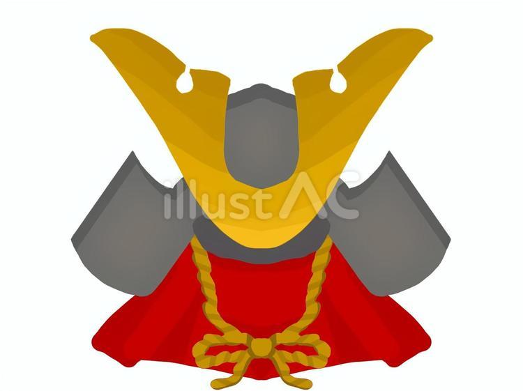 兜／飾り／こどもの日 兜,かぶと,飾りのイラスト素材