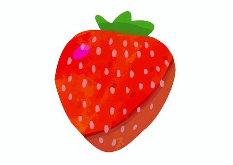 手描き　いちご