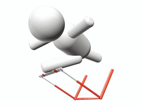 ハードル　やっちまったなぁ ハードル,陸上競技,ハードラー,倒す,ミス,トラック競技,失敗,陸上,障害走,人物のイラスト素材