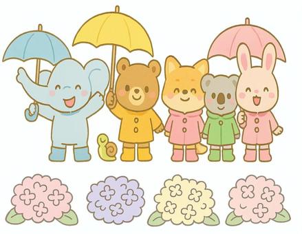 梅雨を楽しむ 動物編
