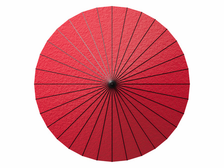 七五三の和傘赤・背景透過 傘,和柄,七五三,和紙,柄,秋,アイコン,唐傘,から傘,和傘のイラスト素材