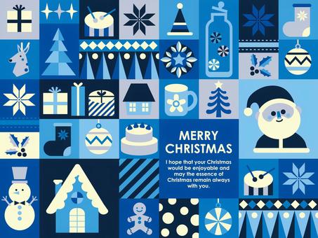 flat design christmas set blue, christmas, background, wallpaper, JPG, PNG and AI