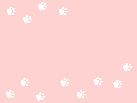犬・猫の足跡が散りばめられたかわいい背景 犬・猫の足跡が散りばめられたかわいい背景 背景,足跡,犬,猫,ペット,動物,横,足,肉球,パターンのイラスト素材