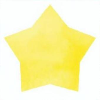 星・水彩（中） 星,スター,黄色,イエロー,水彩風のイラスト素材
