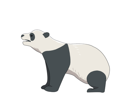 パンダ(横向き)