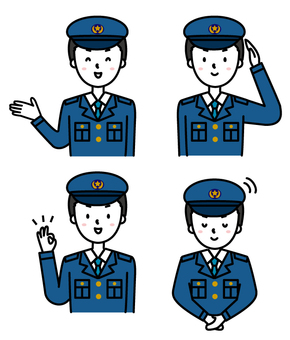 警察官, JPG, PNG 和 AI 警察官, 男人, 警官, 可愛的, JPG, PNG 和 AI