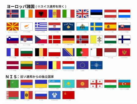European flags (excluding Switzerland), JPG and PNG European flags (excluding Switzerland), , JPG and PNG