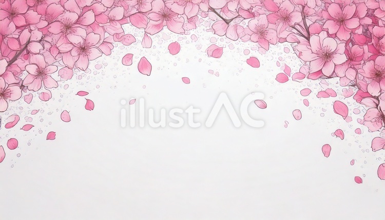桜 花,植物,花びらのイラスト素材