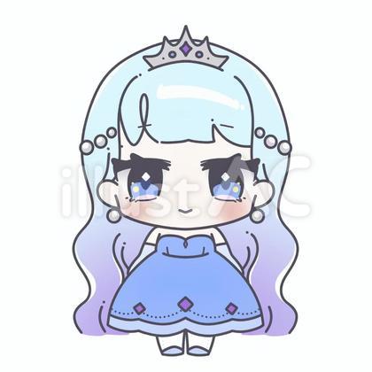 ちびキャラ_パールなお姫様1