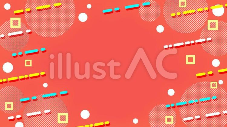 レトロでポップな背景イラストイラスト No 2237 無料イラストなら イラストac