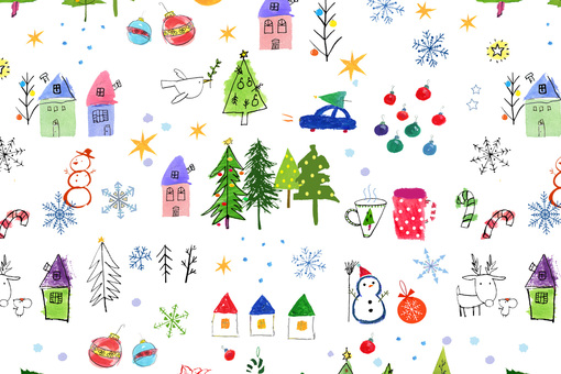 くりすます クリスマス,生き物,包装紙,クリスマスツリー,冬セール,フレーム,雪,冬,植物,テキスタイルのイラスト素材