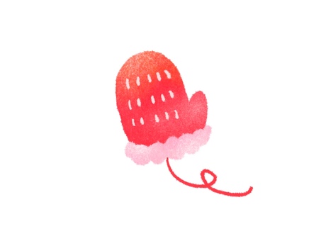 赤い手袋 手袋,冬,赤,防寒,毛糸のイラスト素材