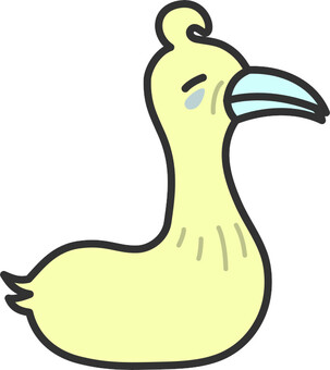 不健康そうな鳥 鳥,病気,寝不足,クマ,顔色,老化,風邪,健康のイラスト素材