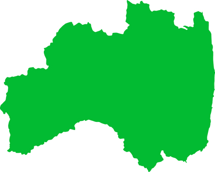 Fukushima Prefecture _ Silhouette _ green, JPG, PNG and AI Fukushima Prefecture _ Silhouette _ green, fukushima prefecture, fukushima, map, JPG, PNG and AI