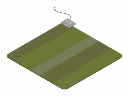 モスグリーンのホットカーペット