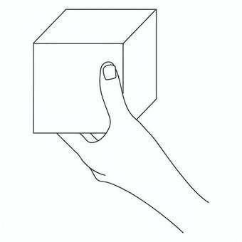 箱を持つ 手,指,箱,四角形,支える,片手,手元,物体,動作,形状のイラスト素材