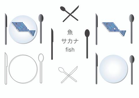 Fish placed on a plate, JPG Fish placed on a plate, , JPG