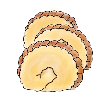 伊達巻 伊達巻,おせち,正月,料理,おかず,卵,食べ物のイラスト素材