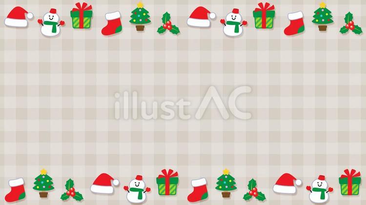 16:9★フルHDサイズの動画の背景にも クリスマス,クリスマスツリー,冬のイラスト素材