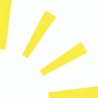 ひらめきアイコン黄色 ひらめき,気づく,アイディア,ポイント,思いつく,直感,気づき,注目,強調,アイコンのイラスト素材