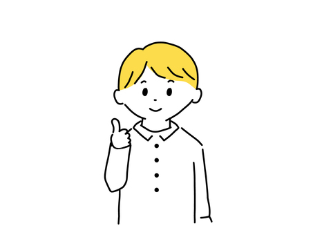 いいね！する男性 いいね,グッド,グッドポーズ,ok,like,男性,シャツ,イラスト,ベクター,シンプルのイラスト素材