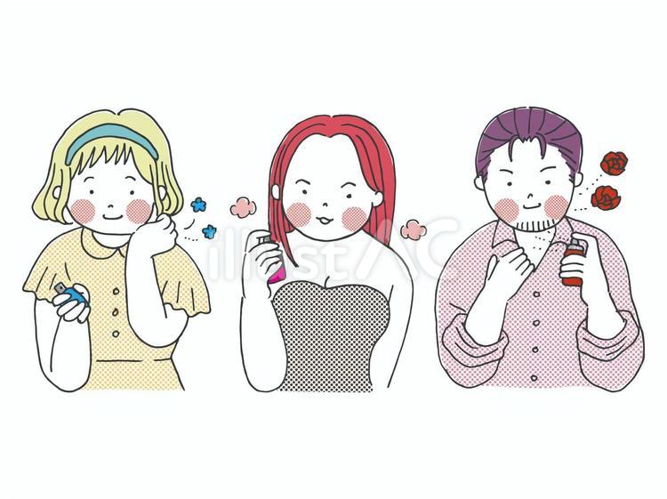 香水【80sTASTE_147】 香水,香り,ミストのイラスト素材