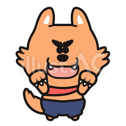 威嚇する狼男