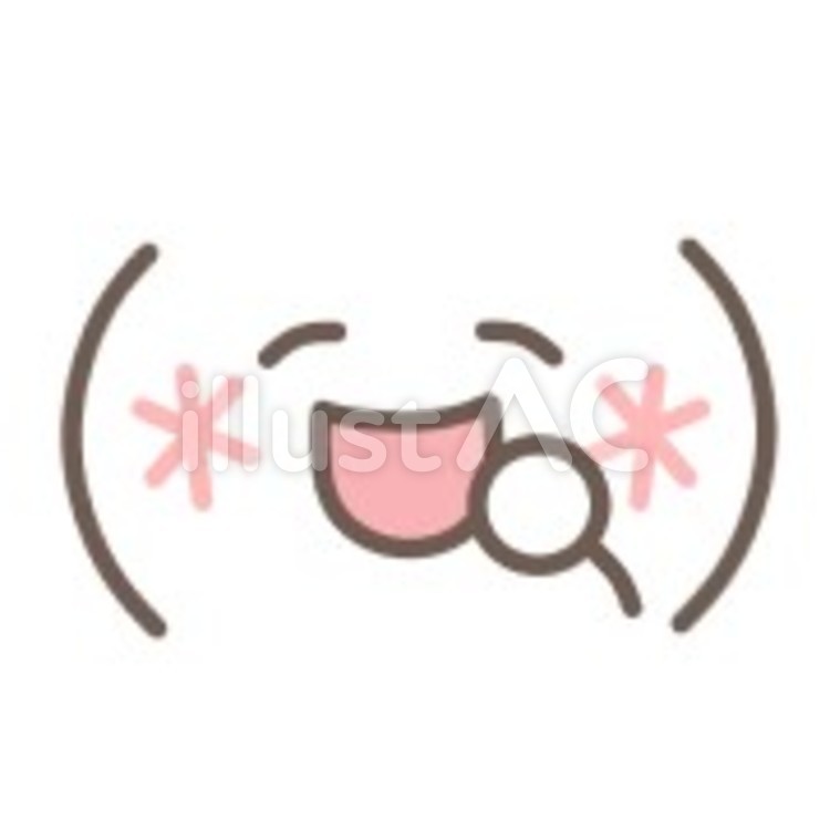 楽しくて笑う 顔文字,顔,嬉しいのイラスト素材