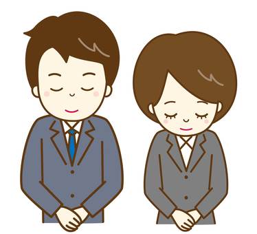 会社　ご挨拶2 会社,挨拶,職場,企業,サラリーマン,ol,同僚,仲間,上司,部下のイラスト素材