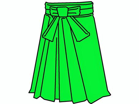 Green motif hakama icon, , JPG and PNG