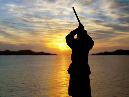 Asahi and the Swordsman, JPG Asahi and the Swordsman, swordsman, kendo, martial arts, JPG
