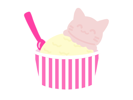 Cat Ice Vanilla and Strawberry, , JPG and PNG