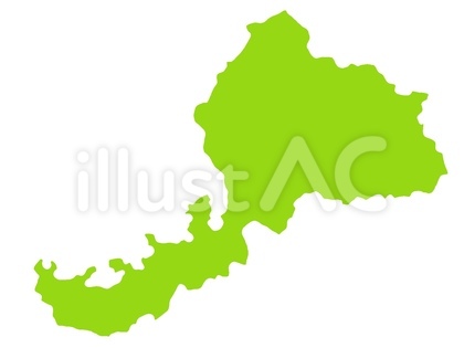 福井県 地図 縁無し