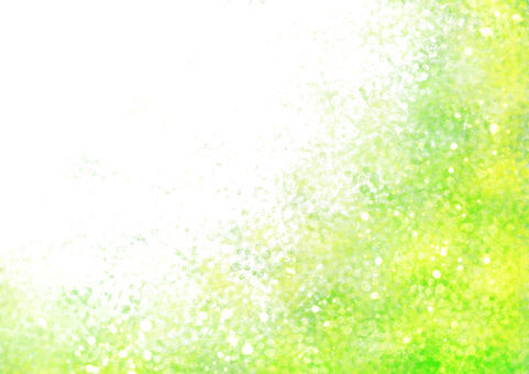 つぶつぶ水彩の新緑系キラキラグラデ背景 粒々,背景,水彩,緑,新緑,春,黄緑,眩しい,爽やか,キラキラのイラスト素材