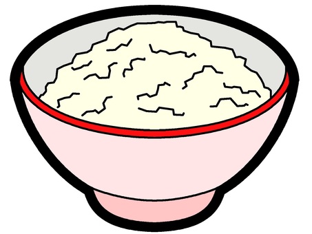 Rice and red motif tea bowl icon, rice, bowl, device, JPG and PNG