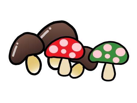 イラスト140 きのこ