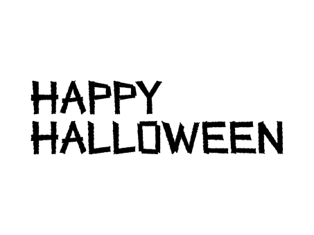 ハッピーハロウィンロゴ ハッピーハロウィンロゴ ハロウィン,文字,秋,ロゴ,10月,ハッピー,イベント,10月31日,パーツ,黒のイラスト素材
