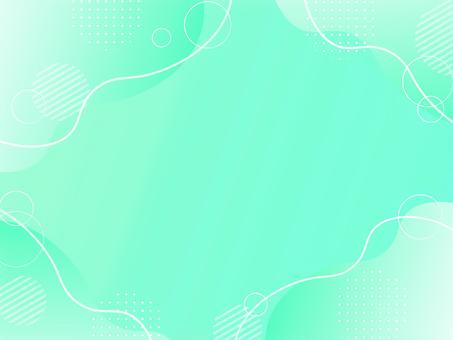 ポップなグラデ流体シェイプ背景 緑 背景,グラデーション,ポップ,フレーム,メンフィス,流体シェイプ,緑,黄緑,かわいい,透明感のイラスト素材