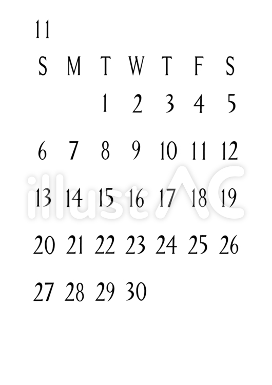 22年11月 おしゃれカレンダーa４イラスト No 無料イラストなら イラストac