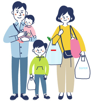 家族でお買い物