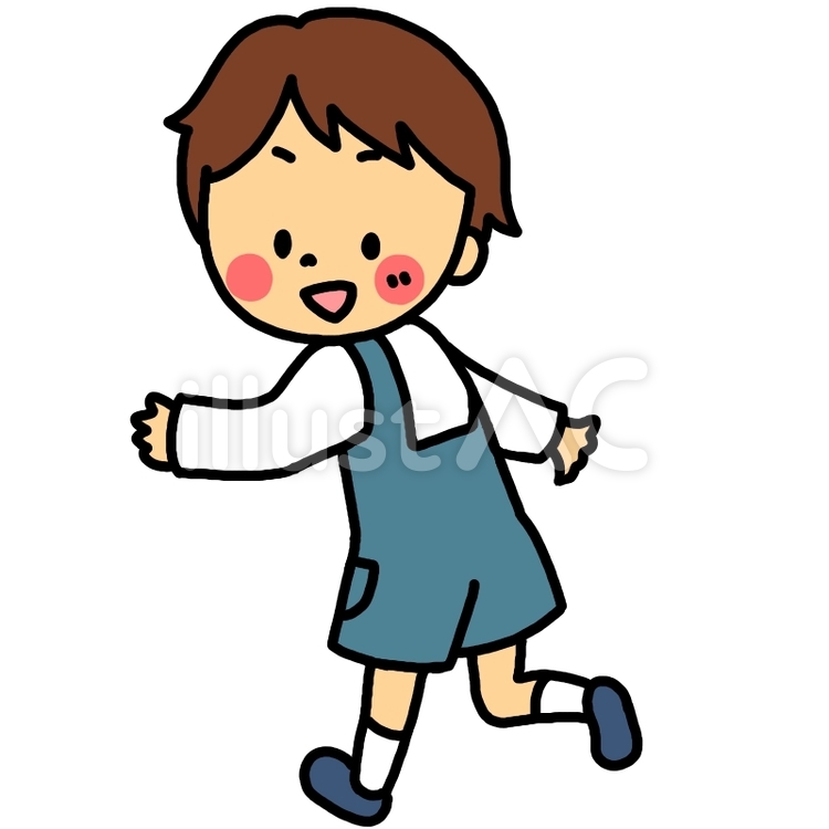 男の子_振り返る 男の子,男性,振り返るのイラスト素材