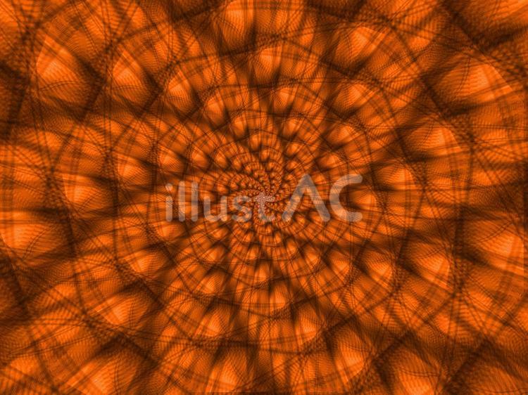 渦巻くオレンジの幾何学模様背景 背景,オレンジ,模様のイラスト素材