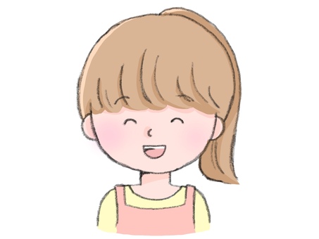 ママ・保育士・介護職の笑顔アイコン 保育士,保育園,ホームヘルパー,介護職,介護,老人ホーム,女性,アイコン,お母さん,ママのイラスト素材