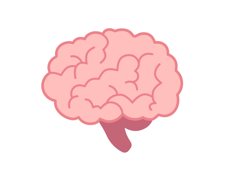 脳のイラスト 脳,脳みそ,大脳,臓器,内臓,医療,医学,イラストのイラスト素材