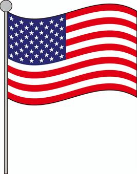 Illustration, america, flag, usa, 