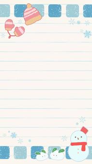 冬モチーフのスマホ壁紙背景 冬,背景,雪,12月,動画背景,かわいい,手描き,手袋,帽子,待ち受けのイラスト素材