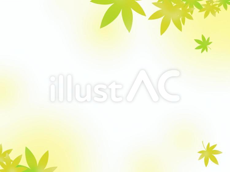紅葉の壁紙 緑 シンプル イラスト No 無料イラストなら イラストac